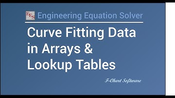 Curve Fitting Data in Arrays and Lookup Tables