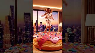 Donut Dancing Like Crazy 🍩💃 (So Cute!) #viral #ai #dance #ytshorts #foryou #shorts #viralvideo