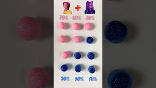 Pink vs Blue Slime Challenge 💖💙 #glitter #luigi #mix #satisfying #mixchallenge #challenge #youtube
