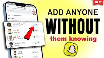 Add Someone on Snapchat Without Saying Added By Search or Username 2024