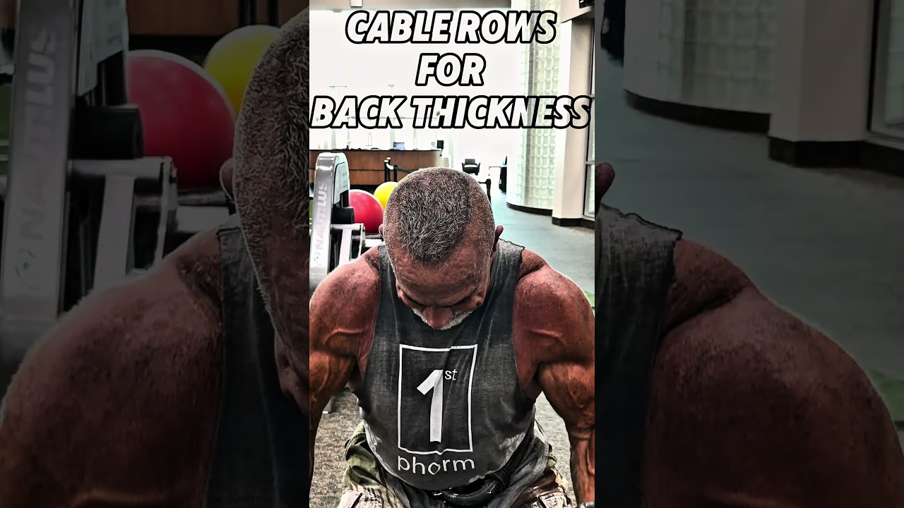 CABLE ROWS FOR BACK THICKNESS #workout #motivation #muscle #workouttips #exercise