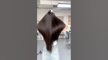 Tóc kẹp u nữa đầu thẳng mượt #shorts