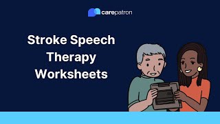 Stroke Speech Therapy Worksheet & Example | Free PDF Download