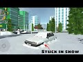 Car Simulator 2 New Update: Old Car Snow Test! (Survive or Sink?)