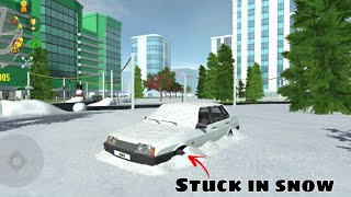 Car Simulator 2 New Update: Old Car Snow Test! (Survive or Sink?) screenshot 2