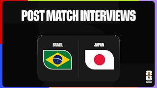 Post-Match Interviews: Brazil 2-1 Japan