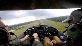 ALTO 912 TG -  EPPI full approach, landing &amp; taxing to apron. Rainy and windy weather