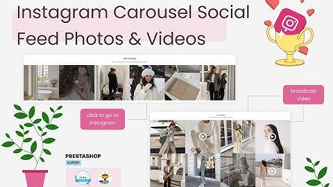 Module SocialFeed - Photos & Video/Reels using Instagram API - PrestaShop 1.6 / 1.7 / 8