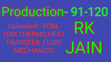 Lecture 4 || 30 questions (91-120) of Production from RK Jain