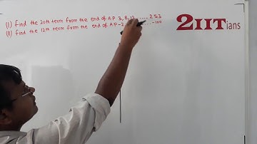 AP & GP Ex9.2 Q7 Class X ICSE | IIT JEE Find the 20th term from the last term of the A.P.