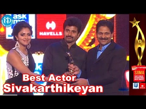 Sivakarthikeyan | Best Actor Popular | Tamil | SIIMA 2014