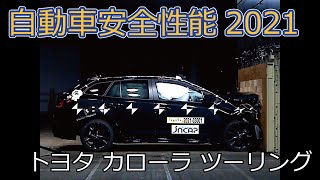 自動車安全性能2021試験映像：トヨタ　カローラ ツーリング