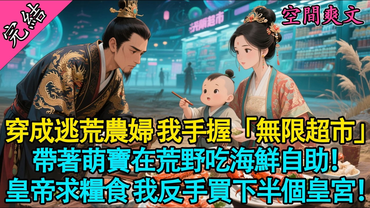 【一口氣聽完】帶著無限超市穿荒年！右手電擊棒左手紅燒肉，隨手救的小乞丐竟是太子？#有聲書 #爽文 #小說 #穿越 #大女主 #萌娃 #原創