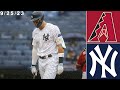 New York Yankees Highlights: vs Arizona Diamondbacks | 9/25/23