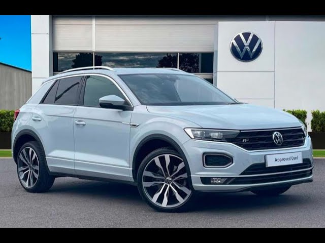 Approved Used Volkswagen T-Roc 2.0 TDI R-Line 150PS DSG in White Silver -  KW21VFD Wrexham Volkswagen 