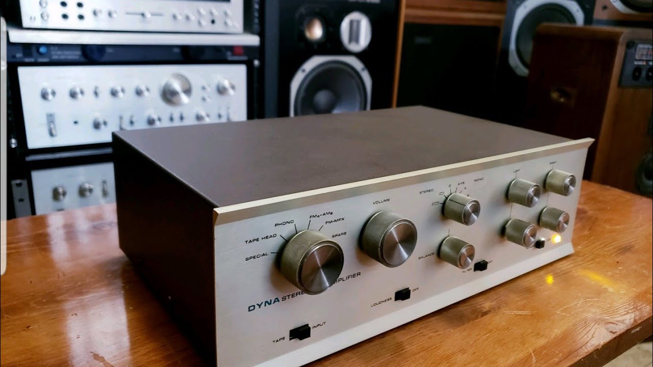 Dynaco PAS-3X vacuum Tube Preamplifier Serviced Very Clean Vintage