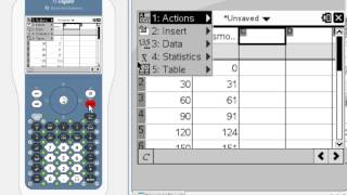 Demo of Finding the Line of Best Fit using the TI-Nspire