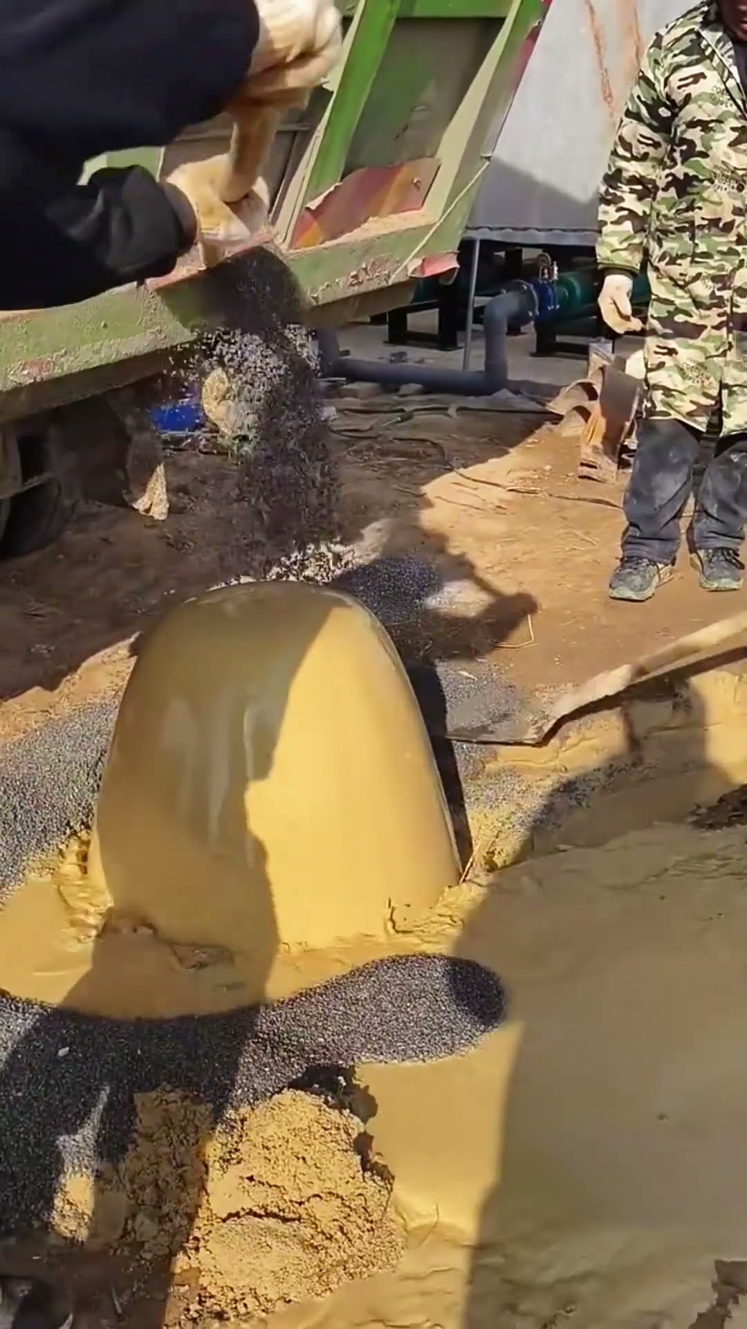 Well wall fixing process
