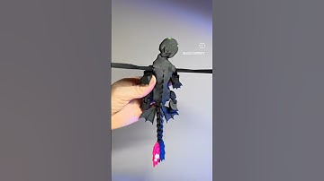 Toothless - Night Fury Dragon - How to Train Your Dragon - 3D Printed Articulated Model - HTTYD