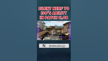Silent nerf to Iso