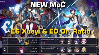 Xueyi & Dr. Ratio destroys NEW MEMORY OF CHAOS 12  | Honkai: Star Rail 1.6
