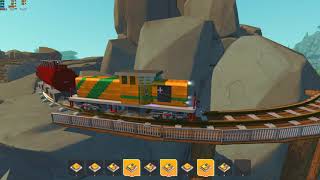 How to couple cars with my Ds7 Train Coupling in Scrap Mechanic 🚂🚃🚃🚃🚃🚃🚃