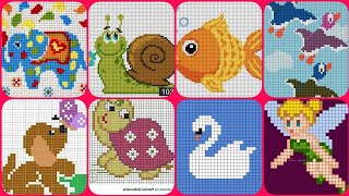 Very attractive animal and animal cross stitch design/animal graph design/🐦 bird graph design