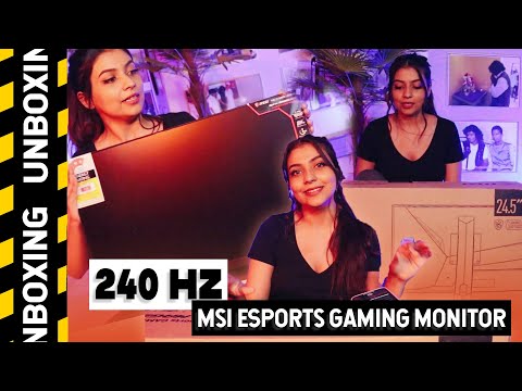 MSI OPTIX MAG251RX UNBOXING | The Best 240HZ Monitor !