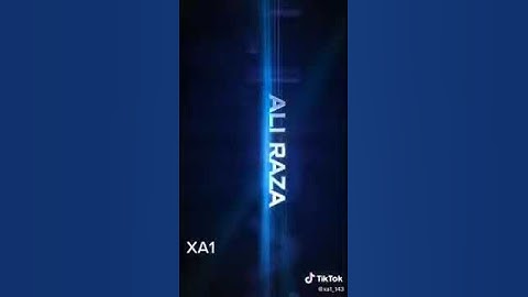 Status video for Ali Raza name people