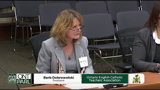 Oecta President Barb Dobrowolski Champions Catholic Teachers And Students At Pre-Budget Consultation