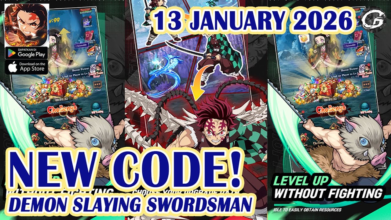 🎁NEW CODE Demon Slaying Swordman Giftcode & Redeem Code 13 January 2026 ...