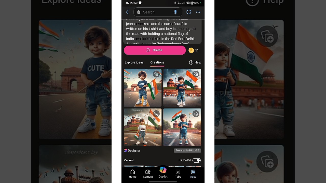 Create 3D 🇮🇳Ai 15 August🖲️ WithBoy Bing ai Image 2025 | Happy 💐independence day🇮🇳 Bing Indian