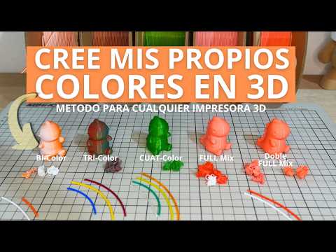 CREA TUS PROPIOS COLORES DE FILAMENTO 3D