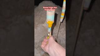 Rocket triple shot knallpatronen #fireworks #homemade #shorts