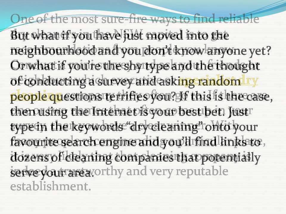 Ways to Find A Trusted And Reliable Dry Cleaning Companies in Sydney