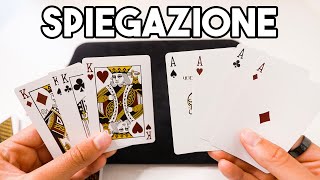 SPIEGAZIONE MAGIA TELETRASPORTO CON LE CARTE (facile) / Tutorial