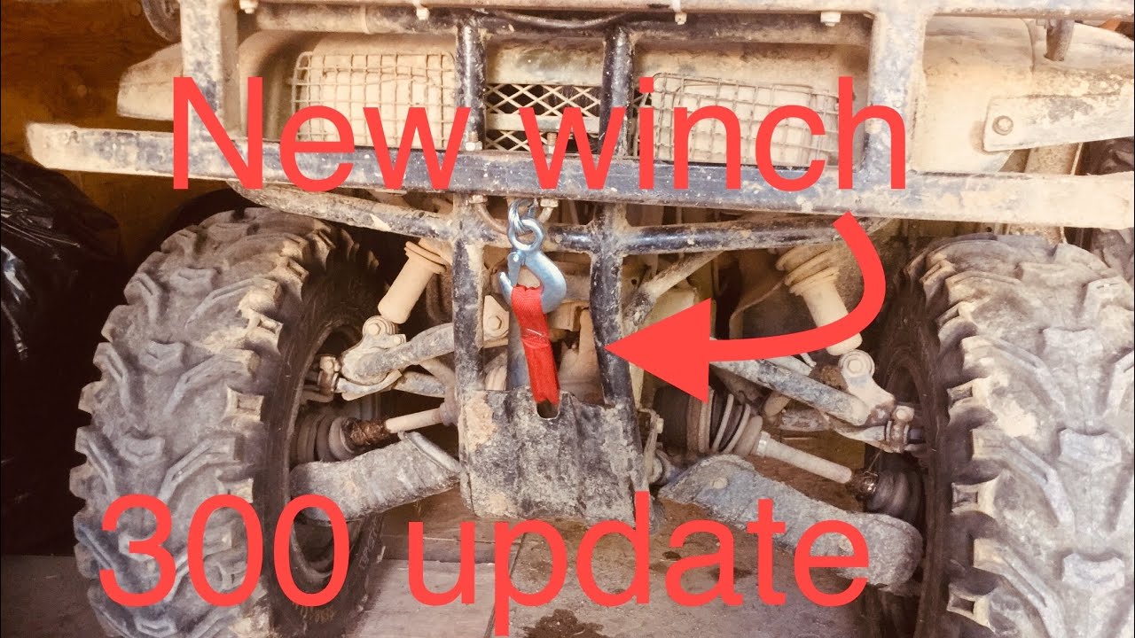 Winch on fourtrax 300 YouTube