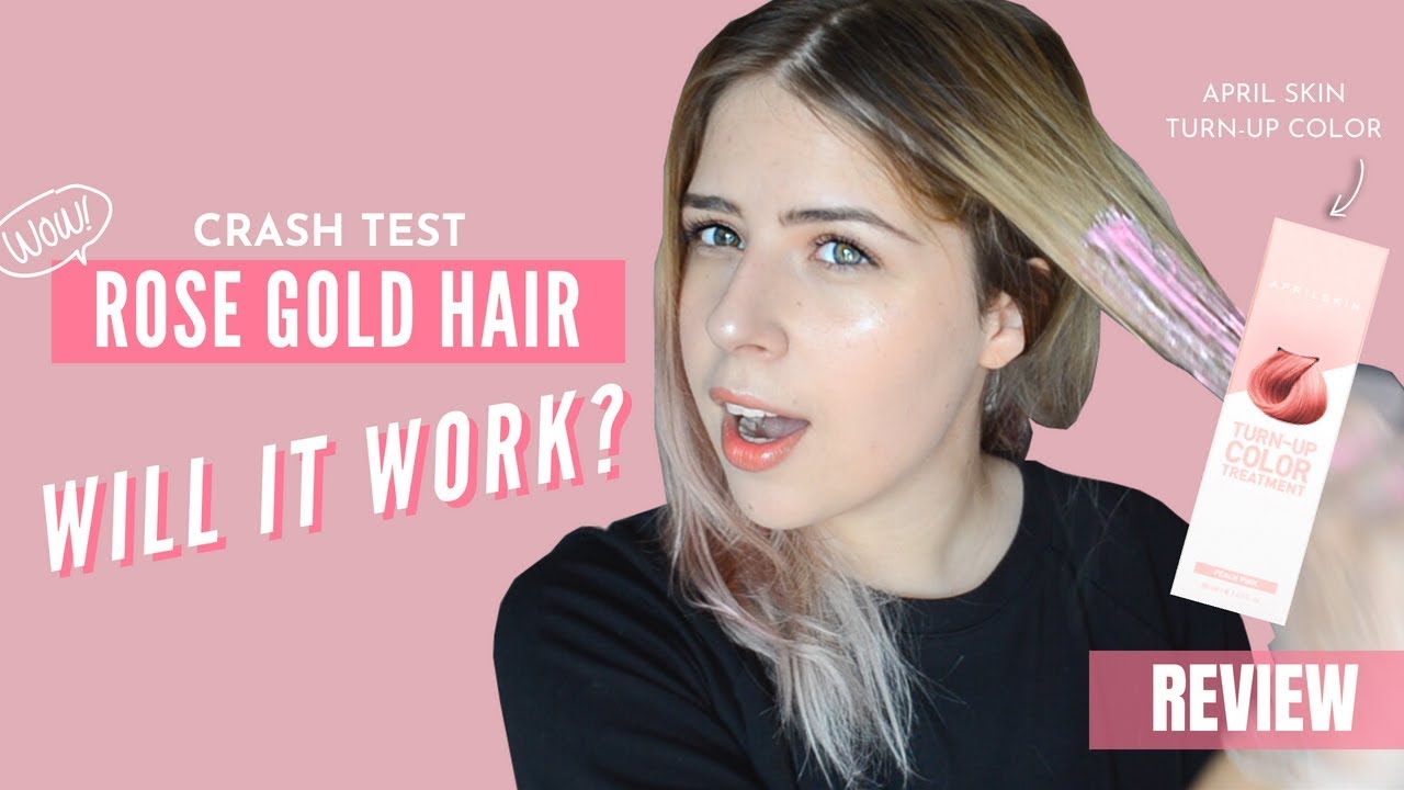 ROSE GOLD HAIR / APRIL SKIN TURN UP COLOR HAIR TREATMENT REVIEW