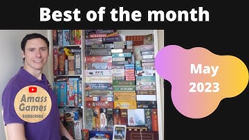 Best of the month May 2023 UKGE family abstract strategy cute dice AmassGames objectives Sagrada 4K