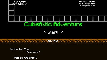 Progress of my New Project In Geometry Dash | Inspired by: Trap Adventure 2 | CubeAstic Adventure!