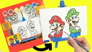 The Super Mario Bros Movie DIY Canvas Painting of Mario and Luigi