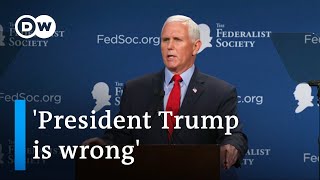 USA: Ex-VP Mike Pence hits back at Donald Trump over election | DW News