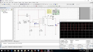 PWM (Pulse Width Modulation) using 555 Timer Simplest | Multisim