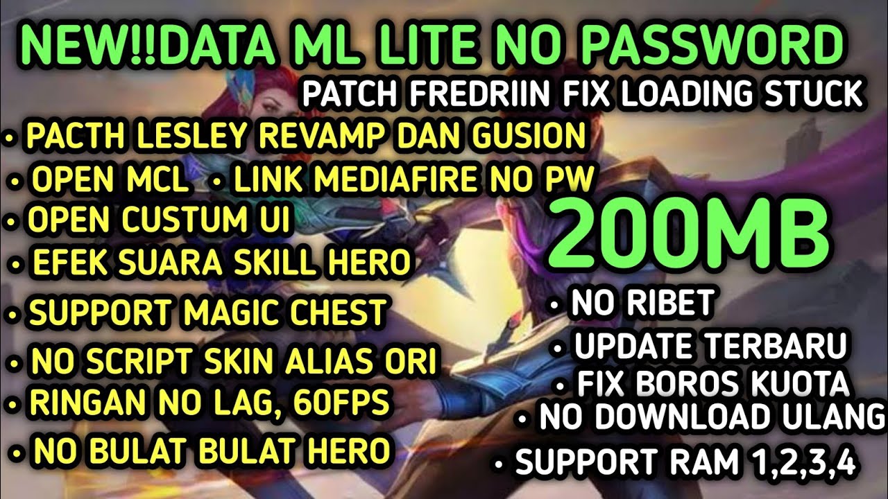 Ml Script Password Data ML Lite 200Mb Edisi Bang Jago No Password| ML Lite | Cara ...