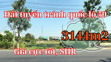 Đất mặt tiền quốc lộ 50 Cần Giuộc. Diện tích 3144m2, khu vực cho chuyển đổi mục đích, giá rẻ, SHR