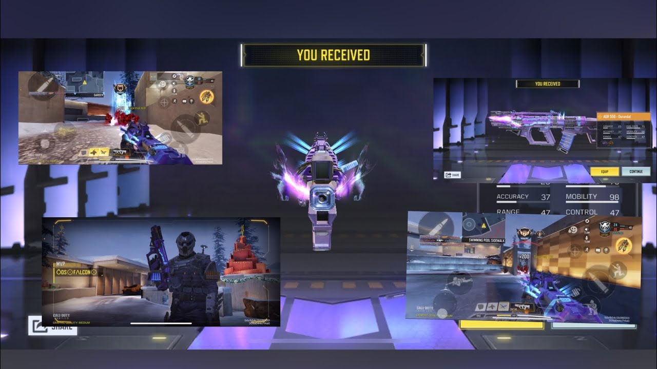 Agr 556 durandal | holiday is here | Christmas time | hoilday in raid | codm | kill effect 🔥 | fun