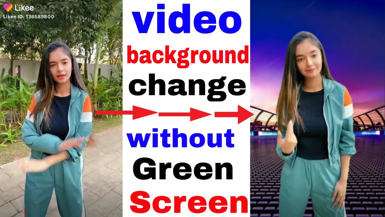 How To change video background without green screen | video ka background  change kaise kare - YouTube