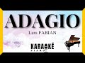 Adagio Lara FABIAN Karaoké Piano Français