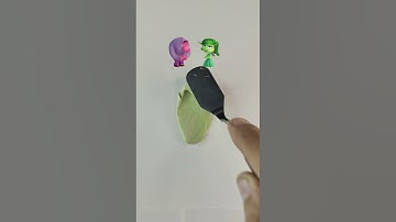 What color do mixed Characters make #colormixing #mixingthings #satisfying #insideout #viralvideo