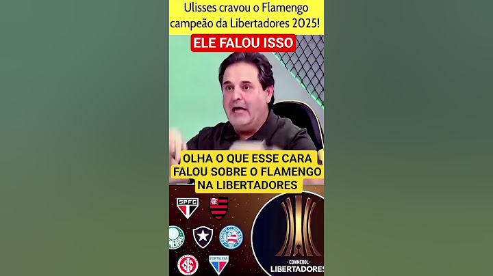 ESSE CARA FALOU ISSO DO FLAMENGO NA LIBERTADORES, VEJA SÓ ISSO